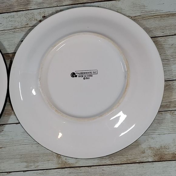 Hausenware Flamingo Salad Appetizer Bread Kid Child Plates x 2 - Picture 5 of 6